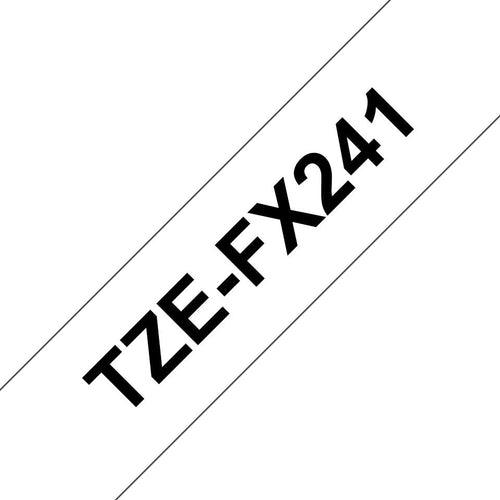 Brother Tape Laminated White / Black (flexibles) 18MM — image 1