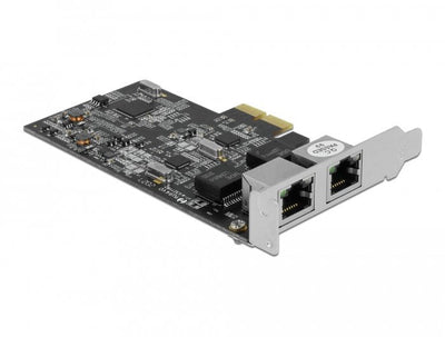 Delock Network Card Pci Express X2 - 2 X RJ45 2,5 Gigabit LAN RTL8125 — image 1
