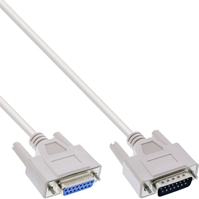 Inline Cable Extensión Gameport DB15 Male a Female 10M — image 1