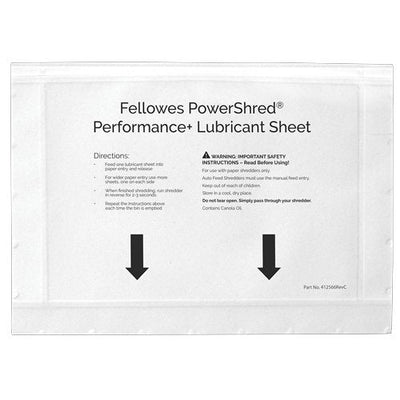 Fellowes Hojas Lubricantes Paper Shredder Pack 10 — image 1
