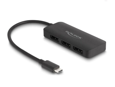 Delock USB Type-c Splitter (dp Alt Mode) a 3 X DisplayPort Mst 4K 60 HZ — image 1