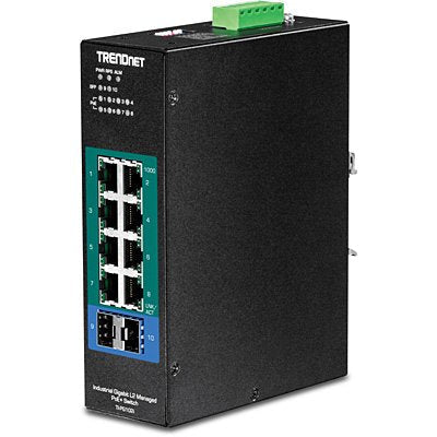 Trendnet TI-PG102I Switch Gestionado L2 Gigabit Ethernet (10/100/1000) Black Energía Sobre Ethernet (PoE) — image 1