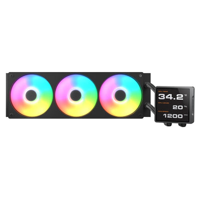 Cougar Refrigeracion Liquida CPU Poseidon Vimek Pro 360,ARGB, Black GR-PSDVPRGB-B-360 — image 1