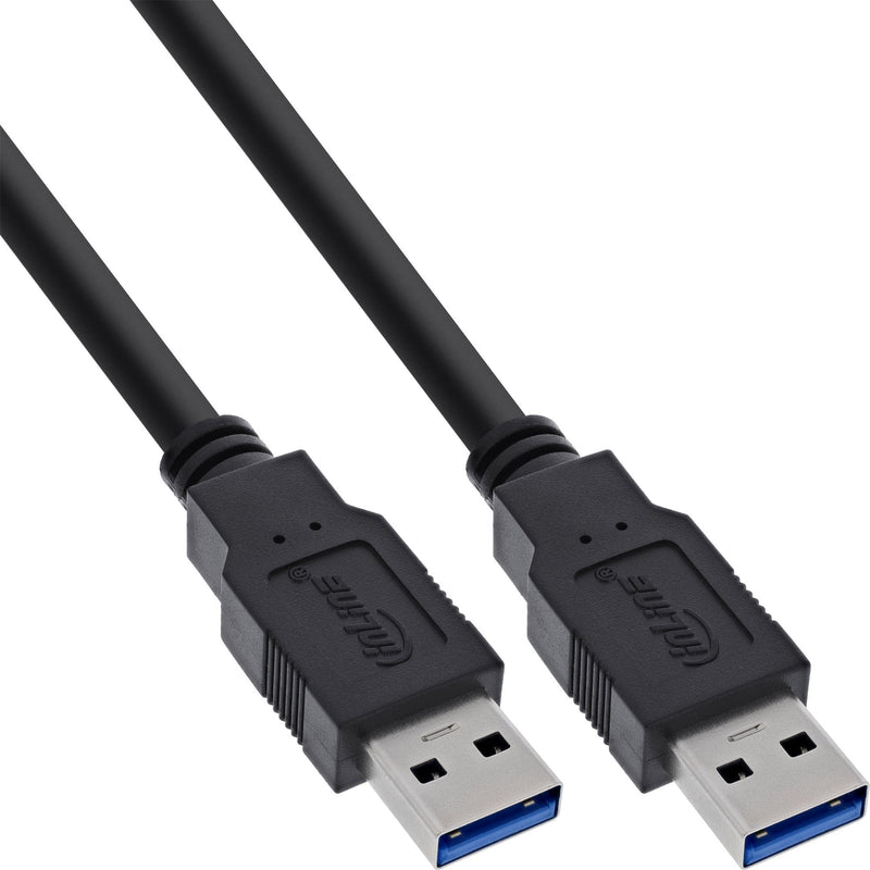 Inline USB 3.0 Cable Type a Male a Male Black 1,5M