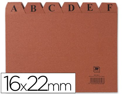 Mariola Índice Ficheros a-z 215X160 Cartón Leather — image 1