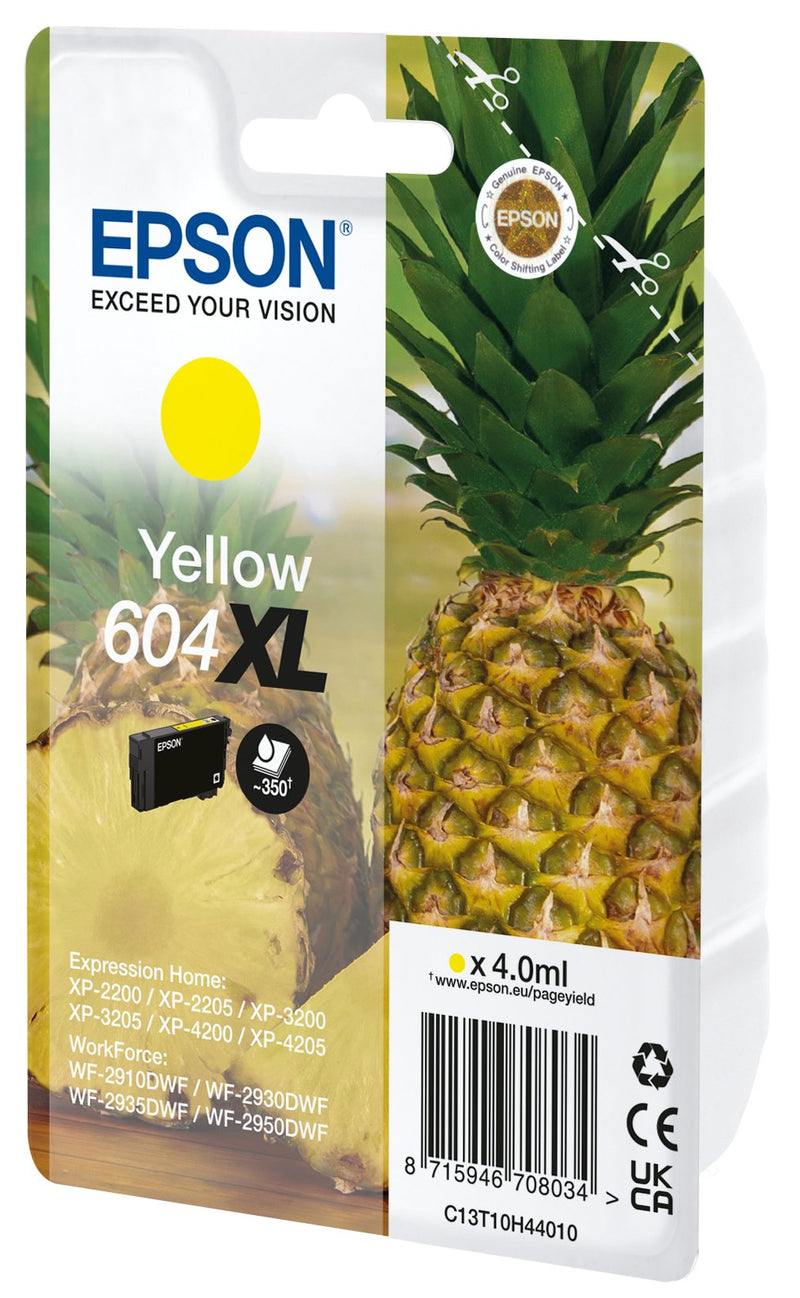 Epson Ink 604XL Genuine Yellow C13T10H44020