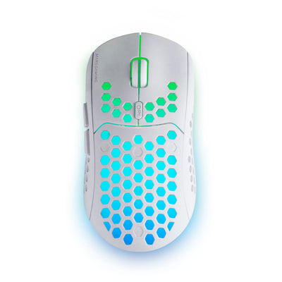Mars Gaming Mouse Gaming Wireless MMW3W Battery Rechargeable Up To 3200 DPI White — image 1