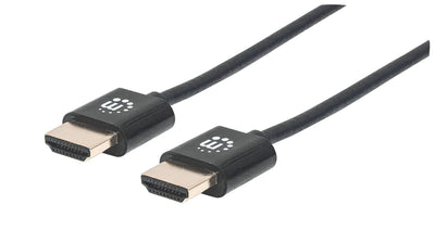 Manhattan HDMI Cable Super Slim High Speed With ETHERNET1 M. Black — image 1