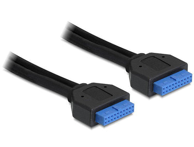 Delock Cable Board USB 3.0 20-PIN - USB 3.0 20-PIN 45CM Black — image 1