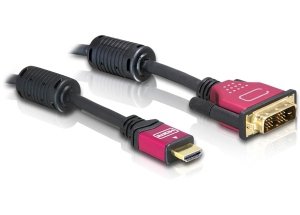 Delock High Speed HDMI Cable HDMI a Male DVI Male 3M — image 1