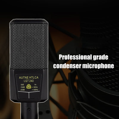 Recording Capacitor Microphone Sound Card Set