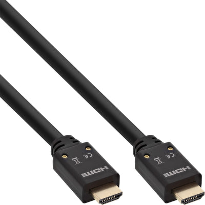 Inline HDMI Cable Activo With Ethernet, 4K2K, M/M, Black Contactos Dorados, 20M — image 1