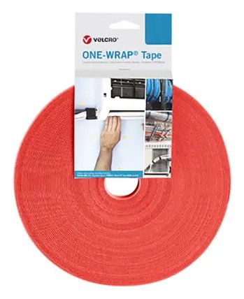 Velcro® One-wrap® Velcro 25M And 20MM Breit Farbe Red