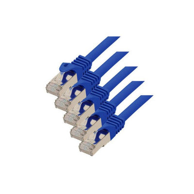 S-conn 75511-B-SET5 Network Cable Blue 1M CAT.7 S/FTP (s-STP) — image 1