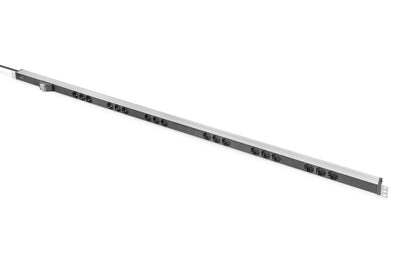 Digitus 19 Outlet Stripe 18X For Vertical Mount 42HE RAL7035 Grey Overvoltage Protection Without On Off Switch — image 1