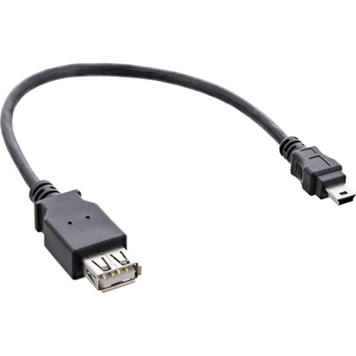 Inline USB Cable 2.0 a Female a Mini 5 Pines Male 0,2M — image 1