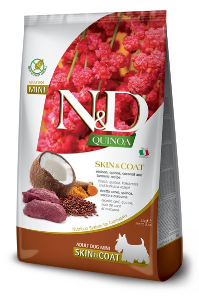 Farmina N&d Quinoa Dog Skin&coat Venison, Coconut Adult Mini - Alimento Seco Perros - 2.5KG — image 1
