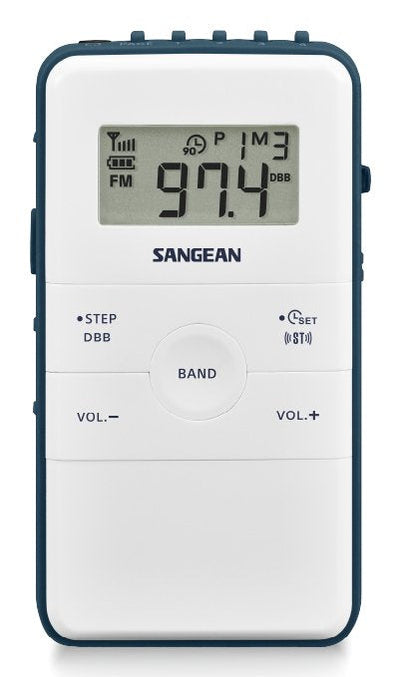 Sangean DT-140 White Radio Bolsillo Fm Am Battery Rechargeable — image 1