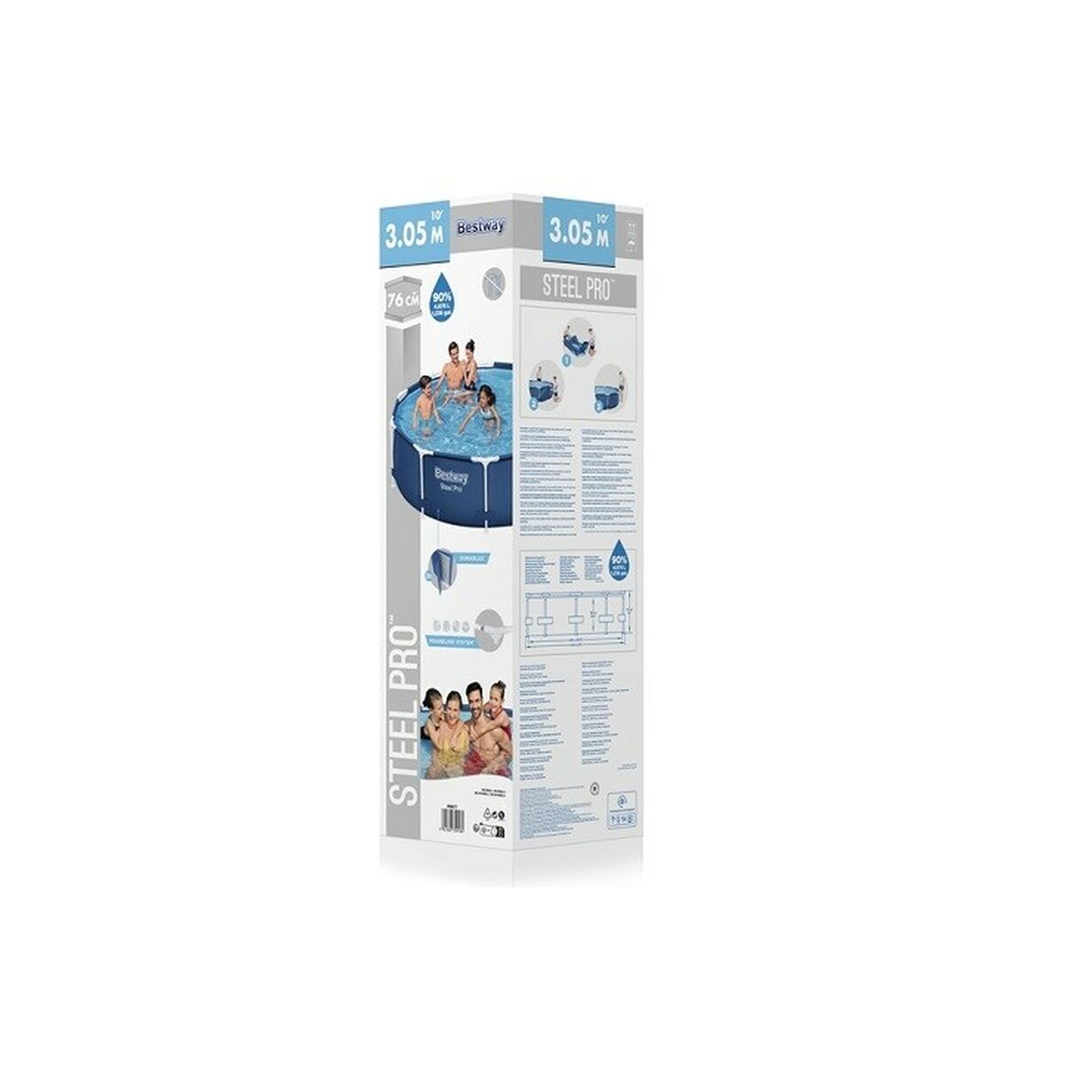 Removable pool Bestway 305 x 76 cm 305 x 305 x 76 cm