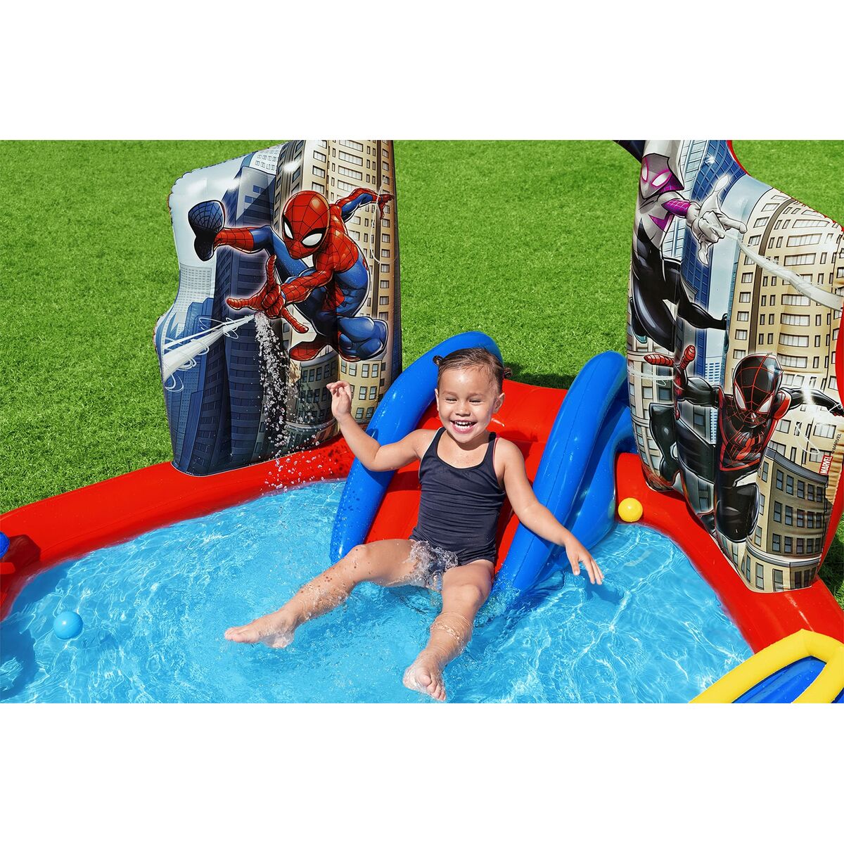 Children's pool Bestway Spiderman 211 x 206 x 127 cm Playground