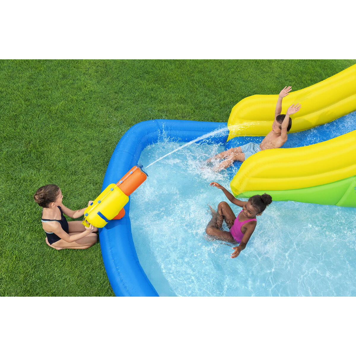 Bestway Inflatable Water Park Pool 435X286X267Cm + 5 Years Garden 53478