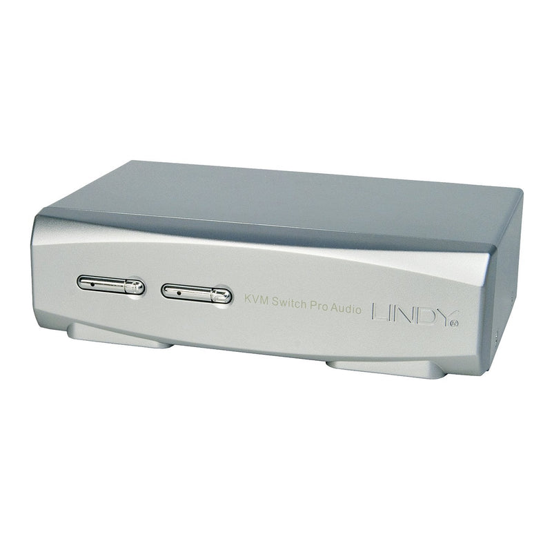 Lindy KVM Switch Pro 2 Port DisplayPort 1.2 USB 2.0 & Audio