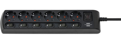 Brennenstuhl Power Strip 6VÍAS Conmutable Individualmente 1153110116 — image 1