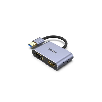 Unitek Adapter USB-A - HDMI And VGA Fullhd M/F — image 1