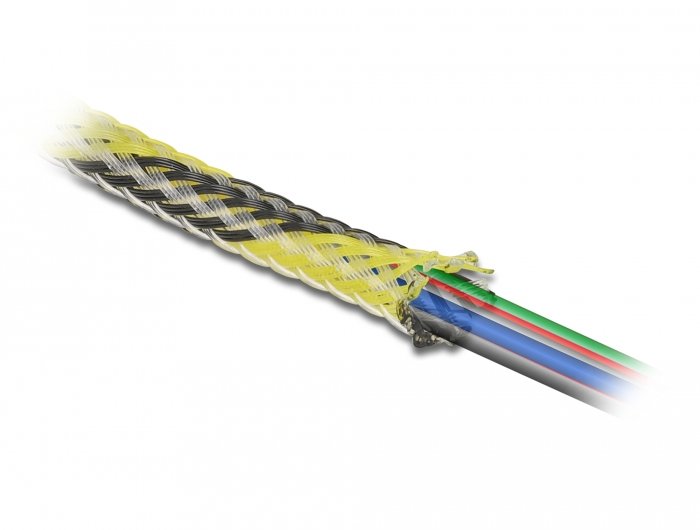 Delock 20747 Pasacables Black Yellow