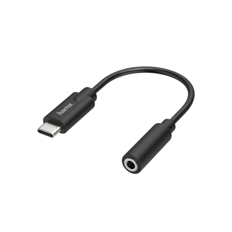 Hama Essential Cable Adapter Audio - USB-C Male - Jack Female 3.5MM - Stereo - Black