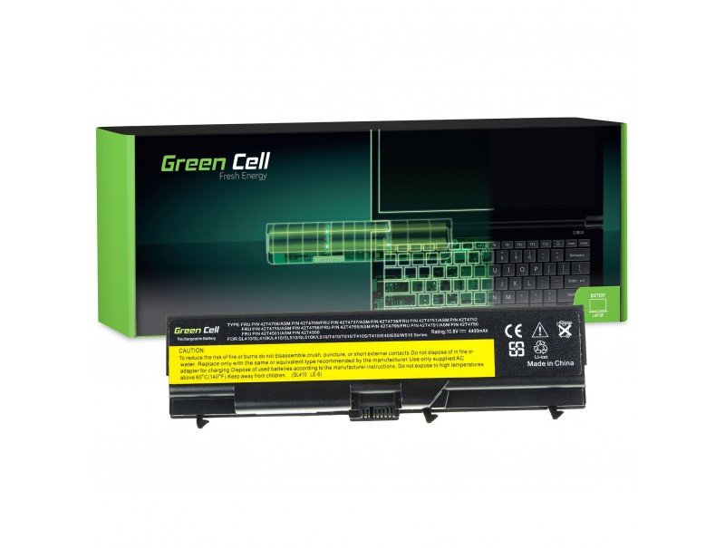 Green Cell Battery Laptop Lenovo Ibm Thinkpad SL410 SL510 T410 / T420 / T430 / E40 / 11.1V 4400MAH LE05