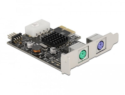 Delock Card Pci Express X1 a 2 X Ps/2 And Head Pines USB - Factor Forma Low Perfil — image 1
