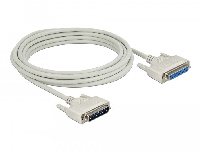 Delock Serielles Cable D-sub 25 Connector Male a Female 5M