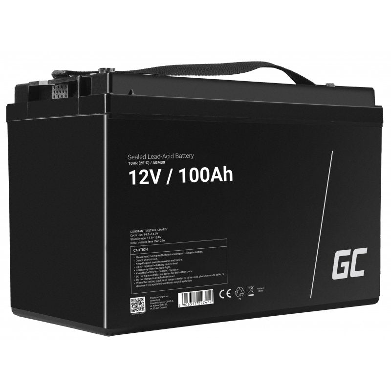 Green Cell Battery Agm 12V 100AH