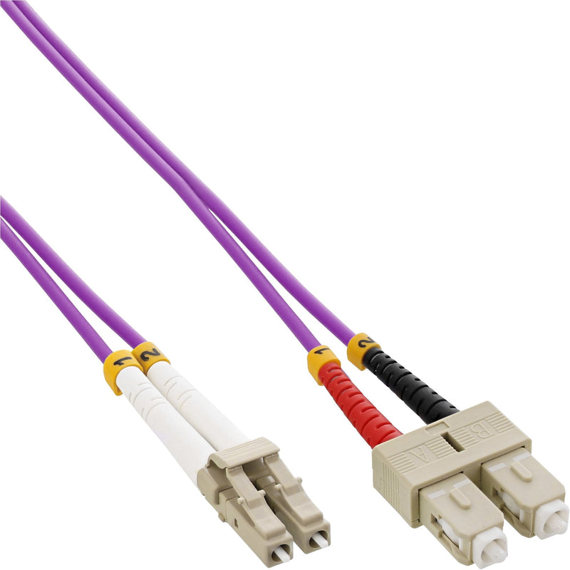 Inline Cable Duplex Fibre Optic Lc/Sc 50/125?M OM4 0.5M