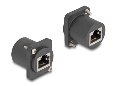 Delock 88106MÓDULO Type-d RJ45 Female a Female With Screws Black — image 1