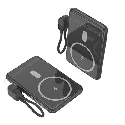 Leotec Powerbank 5000MAH LEPOWW20W5K 20W Wireless Black Includes USB Cable Type-c — image 1