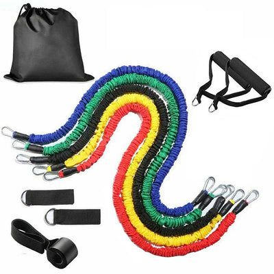 Multi-functional Household TPE Resistance Tube 11-piece Set