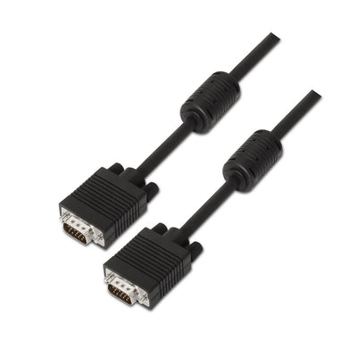 Aisens Cable Svga With Ferrita - HDB15 Male a Male - 25M - Black — image 1