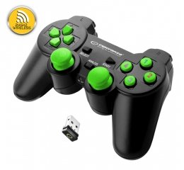 Esperanza EGG108G Controller And Wheel Gamepad PC, Playstation 3 Analógico/Digital USB 2.0 Black Green