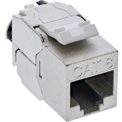Inline 24PCS. Bulk-pack ® Keystone RJ45 Jack Slim, Snap-in, CAT.8.1, Integrated Cable Tie — image 1