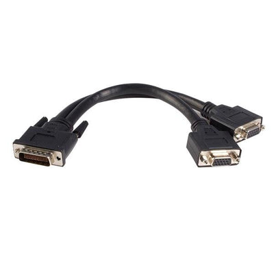 StarTech Cable Adapter 1XLFH59 DMS-59 Male a 2x VGA Female 20CM — image 1