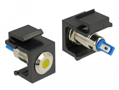 Delock LED Keystone Yellow 6V Flat Black 86462 — image 1