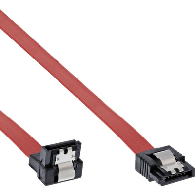 Inline Cable SATA Enlaces S-ata 150 / 300 / 600 Ángulo With Pestillos 90° 0,5M — image 1