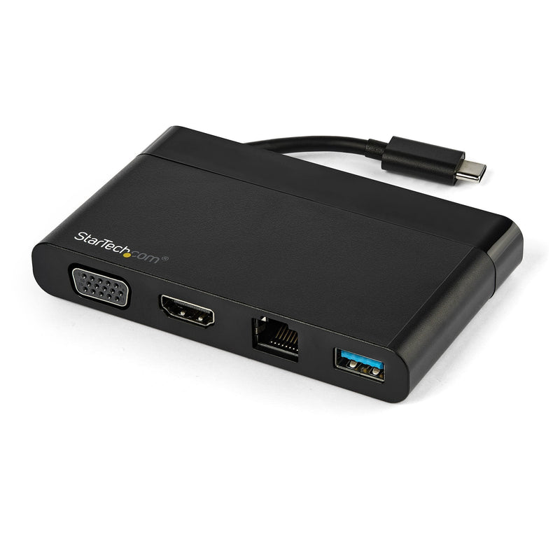 StarTech.com Adapter Multipuertos USB-C 4K With HDMI And VGA Mac Win Chrome 1x USB-A GbE Laptop Docking Statio