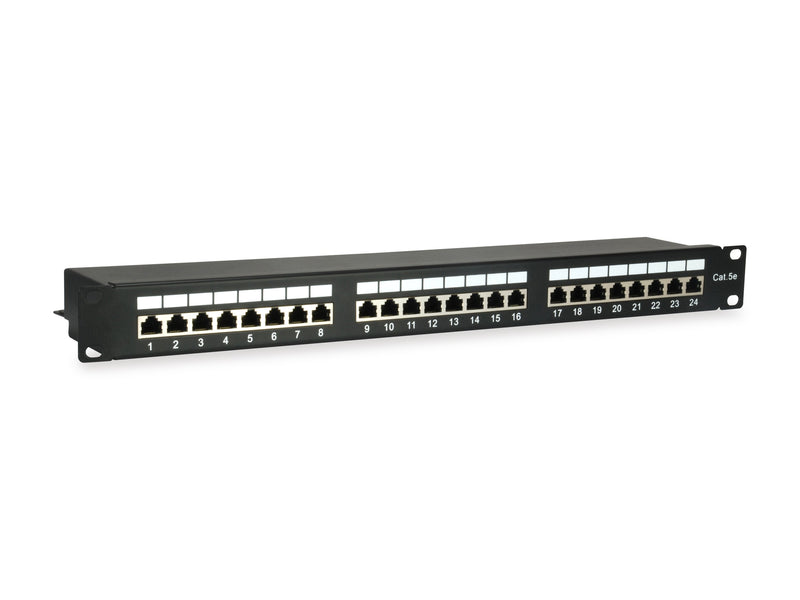 Equip Patchpanel 24x RJ45 CAT.5E 19 FTP 1HE Black