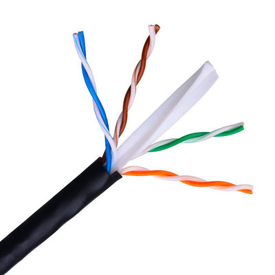 Aisens Bobina Cable Outdoor RJ45 CAT.6 UTP Rigido AWG24 - 305M 100% Cobre Black — image 1