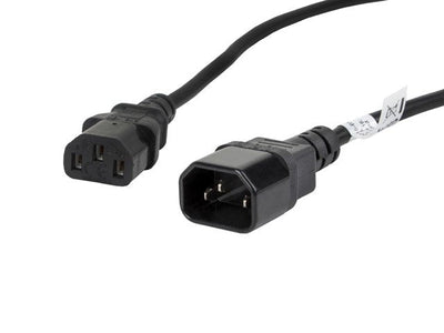 Lanberg Cable Alargador Power 1.8 Metres CA-C13E-11CC-0018-BK Connectors IEC320 C13 / IEC320 C14 — image 1