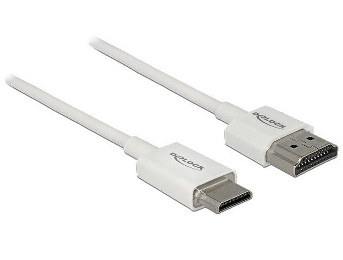 Delock Cable High Speed HDMI With Ethernet - Hdmi-a Connector Male HDMI Mini-c Connector Male 3D 4K 0,25M Slim
