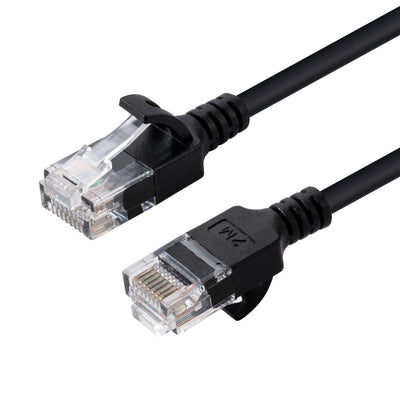 Microconnect V-UTP6A01S-SLIM Network Cable Black 1M CAT.6A U/UTP (UTP) — image 1